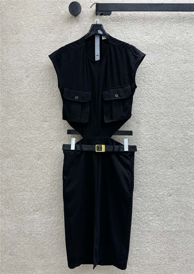 Y51 belted sleeveless sundress replica designer clothes