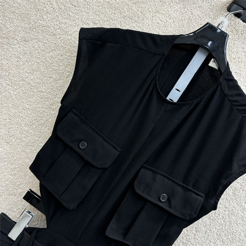 Y51 belted sleeveless sundress replica designer clothes