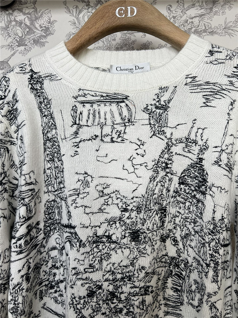 D10r jungle print knitted sweater