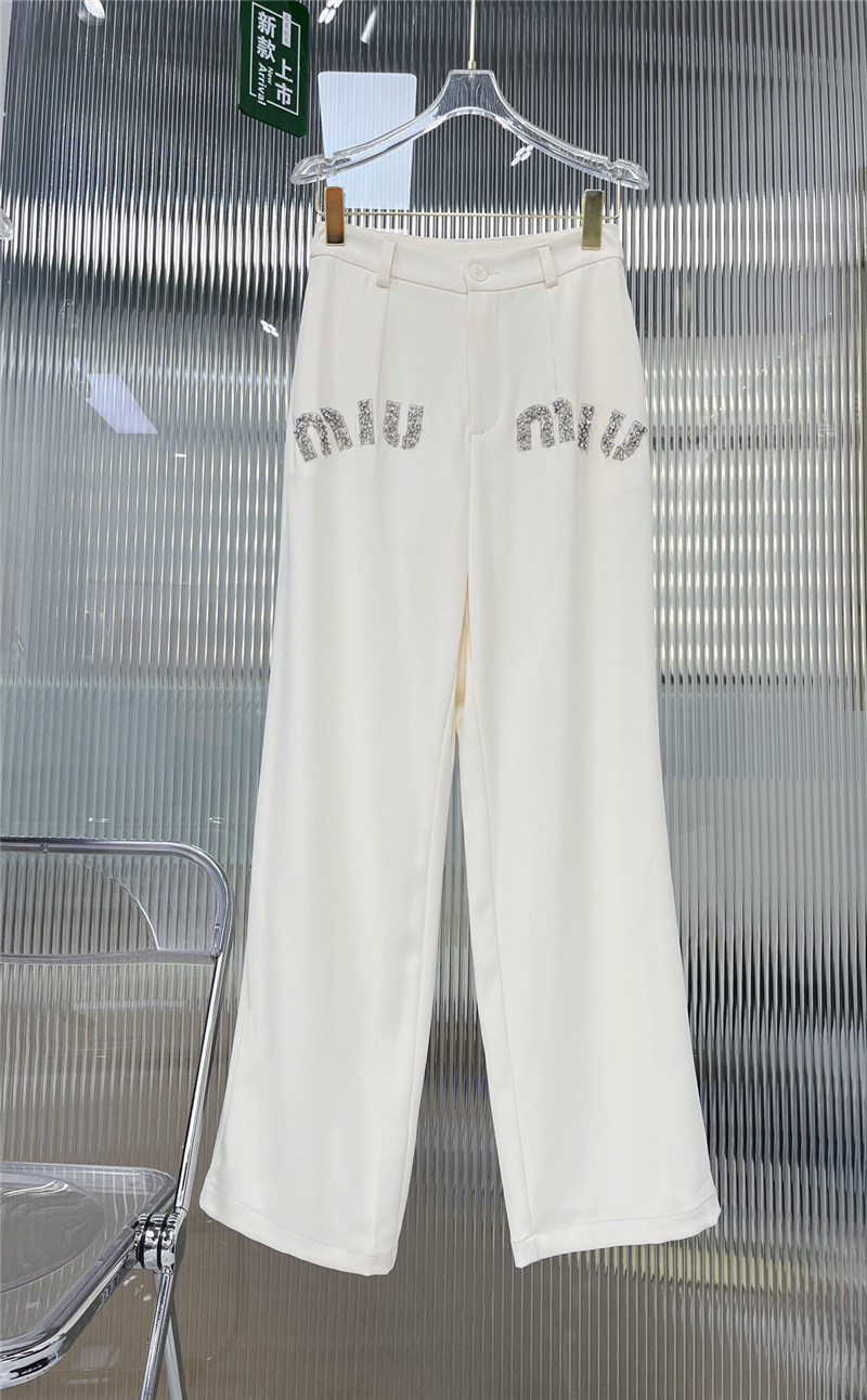 M1um1u straight fashion trousers replica clothing sites