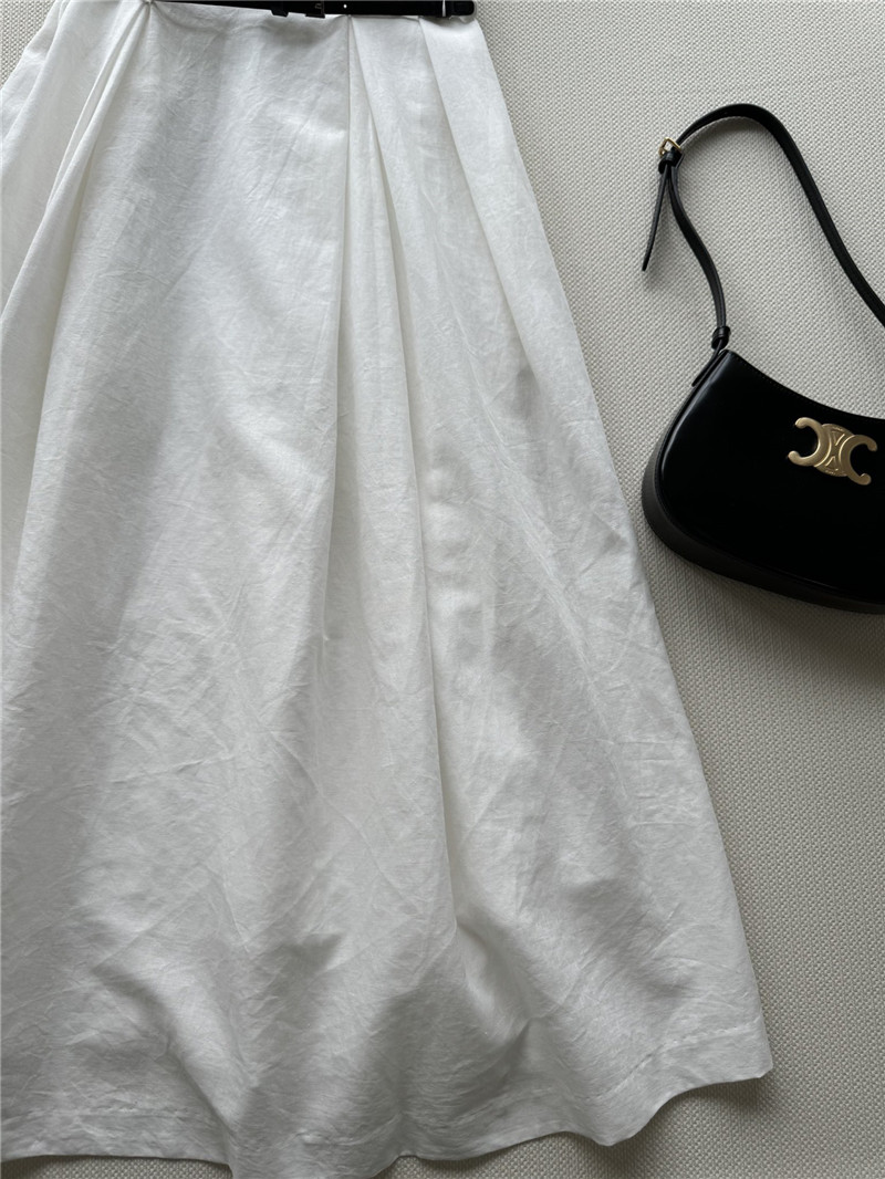 Vanitoo new ramie white long skirt replica clothing sites