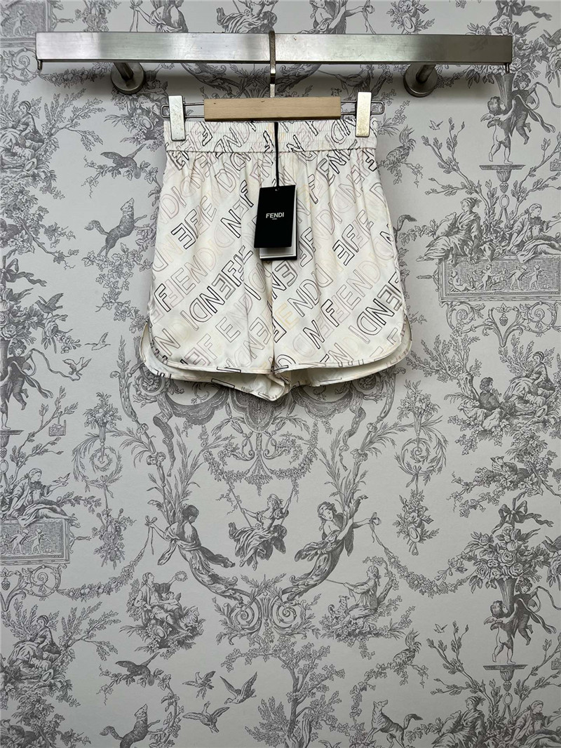 F**di new silk shorts replica designer clothes