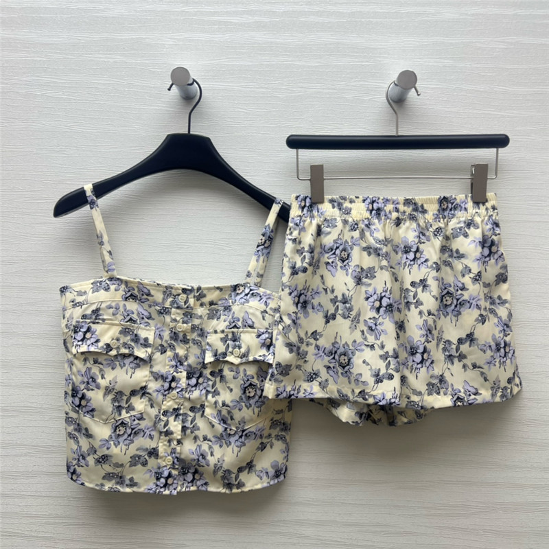 Pra*a resort style floral shorts replica d&g clothing