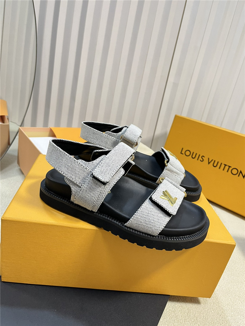 l0vis Vvtt0n lv catwalk style thick sole sandals replica shoes