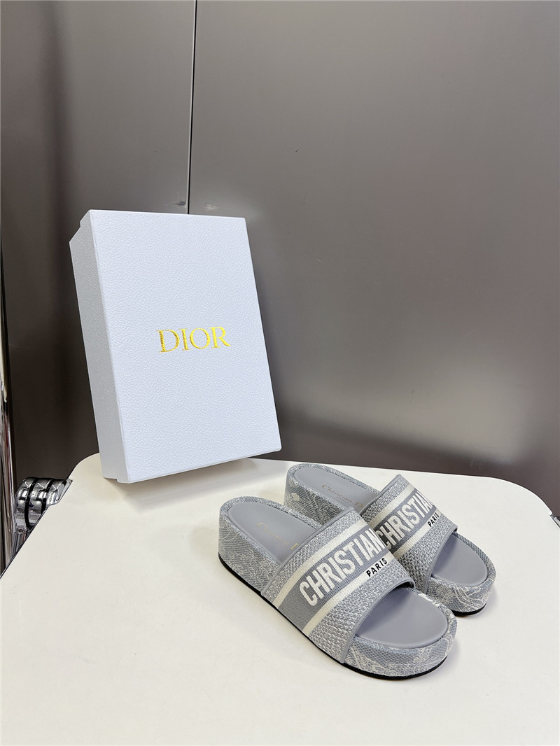 D10r printed platform slippers replica designer shoe