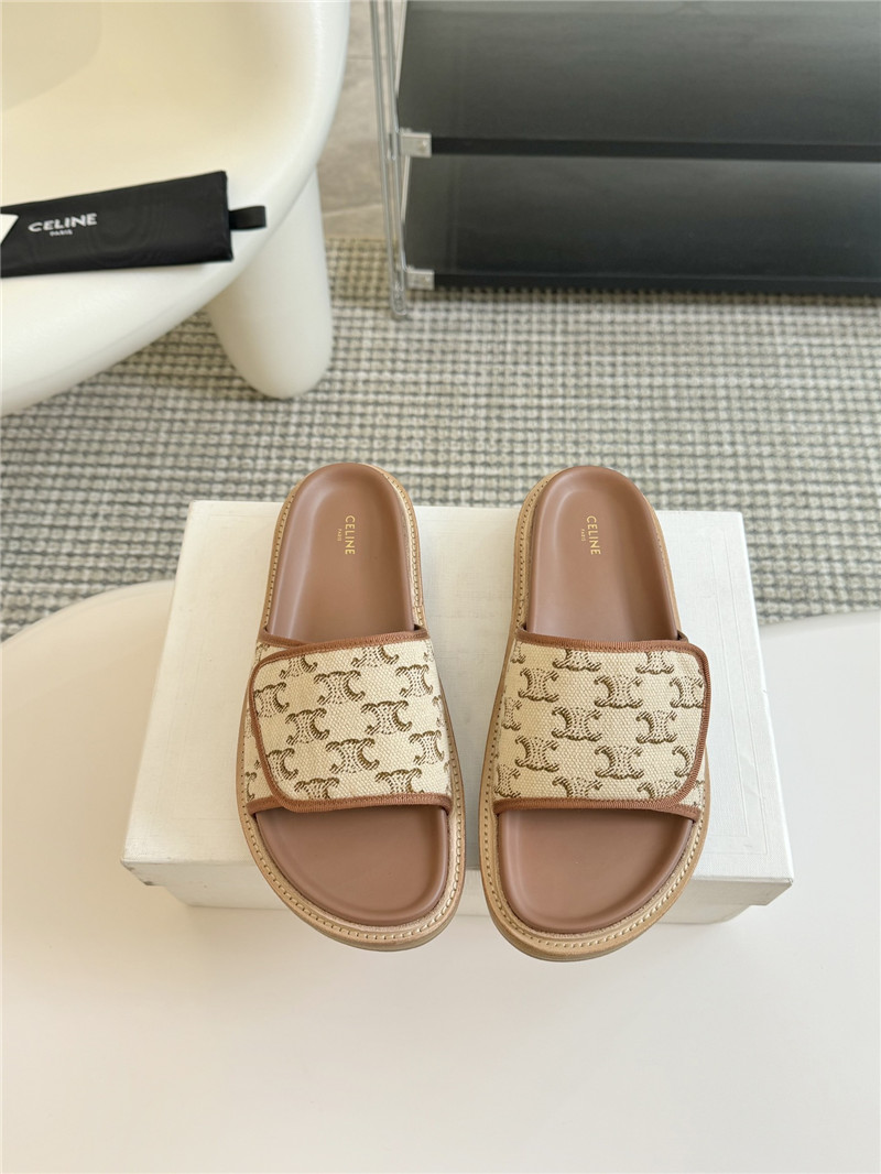Ce1i*e flat micro label sandals slippers replica shoes