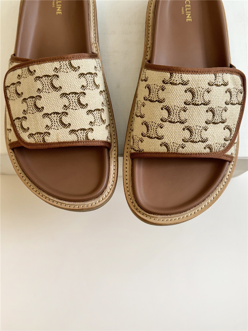 Ce1i*e flat micro label sandals slippers replica shoes