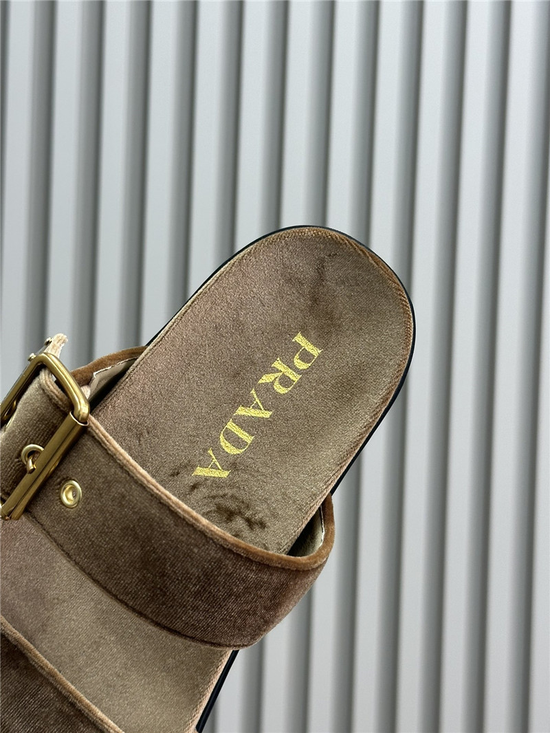 pra*a velvet sandals ma1s0n Marg*e1a replica shoes