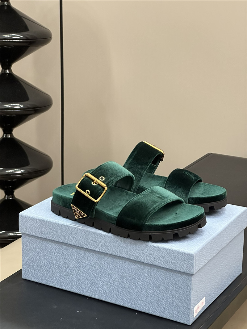 pra*a velvet sandals ma1s0n Marg*e1a replica shoes