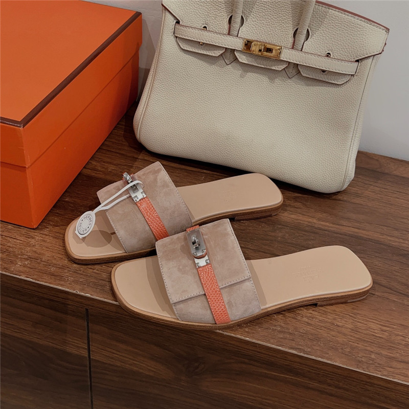 H**me5 kelly buckle slippers replica designer shoes