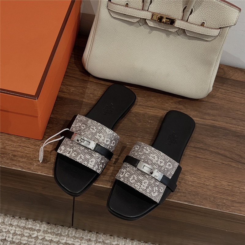 H**me5 kelly buckle slippers replica designer shoes