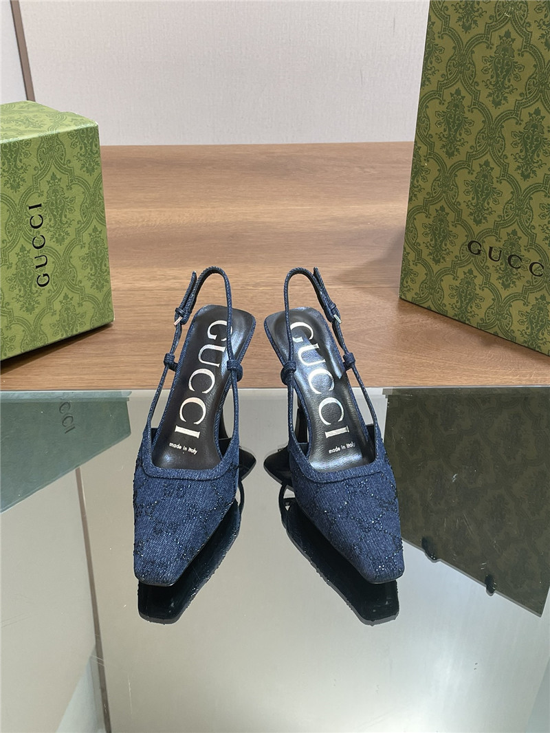 Gvc*1 small square toe back sandals replica shoes