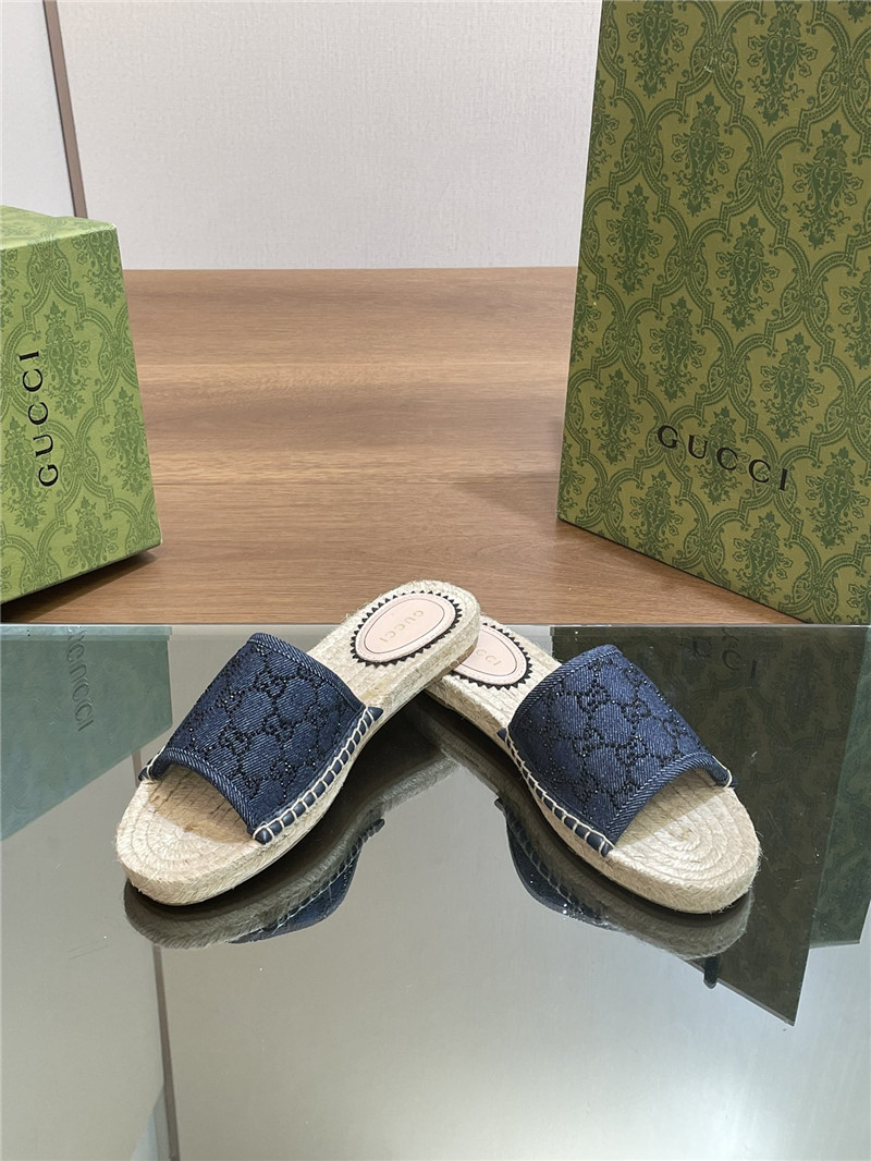 Gvc*1 straw hemp fisherman slippers replica shoes
