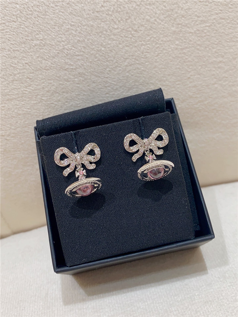 u1u1enne westwood saturn three-dimensional earrings