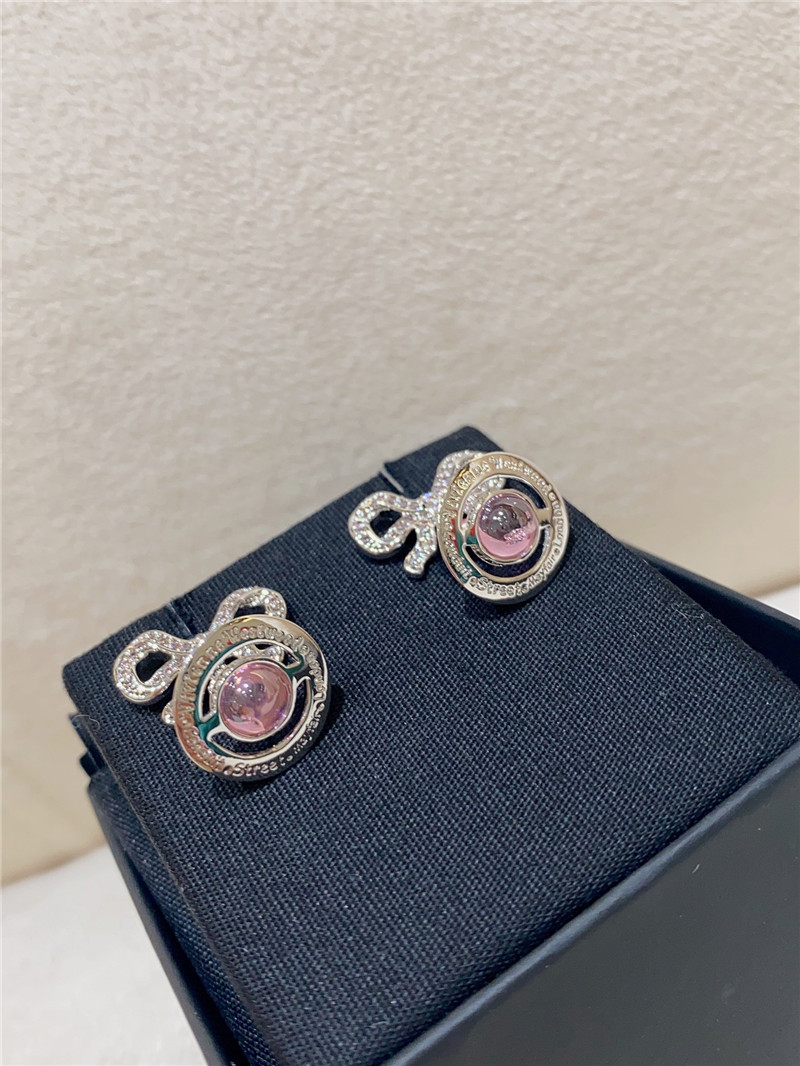 u1u1enne westwood saturn three-dimensional earrings