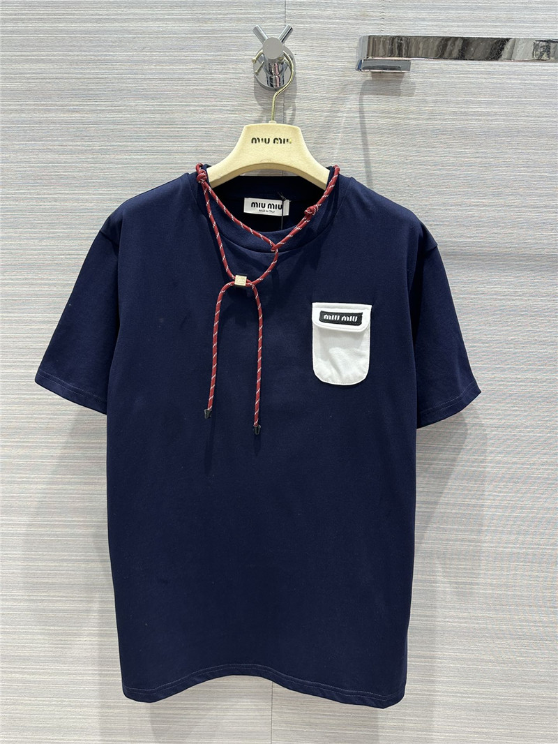 M1um1u necklace design temperament t-shirt replica clothing