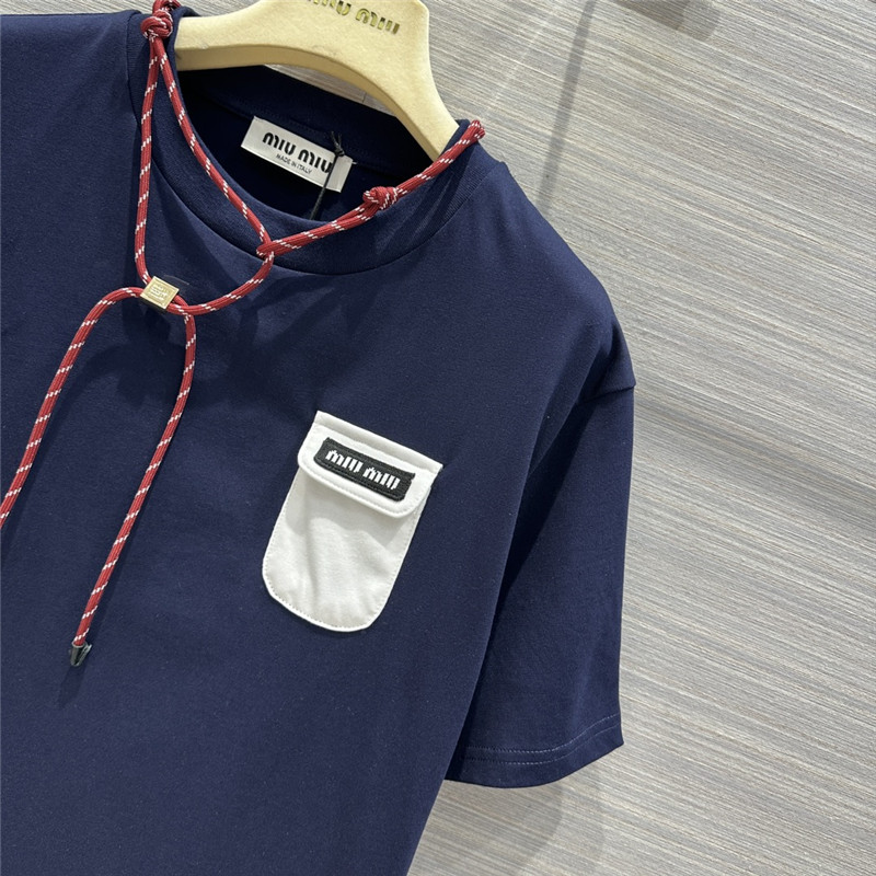 M1um1u necklace design temperament t-shirt replica clothing