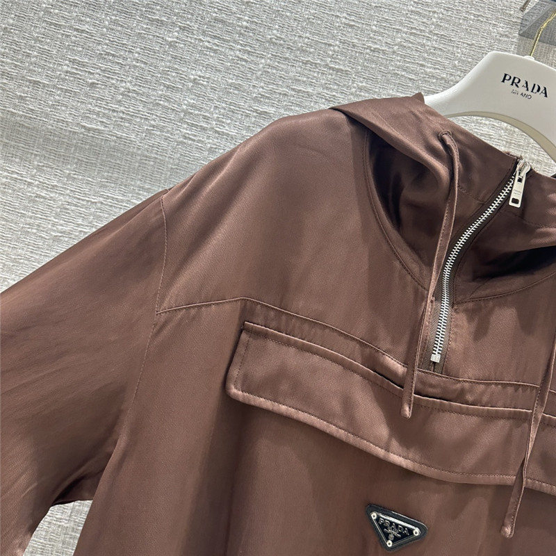 Pra*a brown acetate sweatshirt