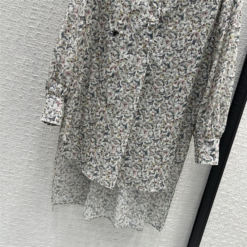 D10r dragonfly print long sleeve shirt replica designer clothes