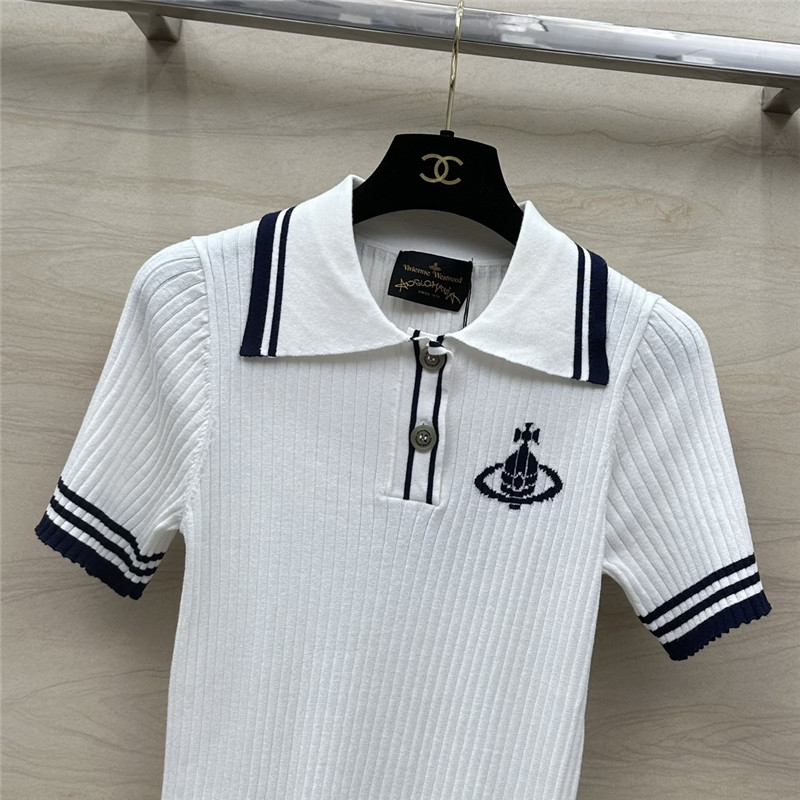 u1u1enne westwood polo collar top replicas clothes