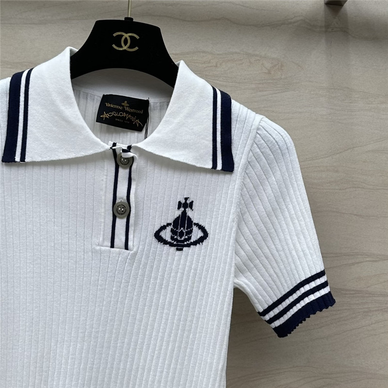 u1u1enne westwood polo collar top replicas clothes