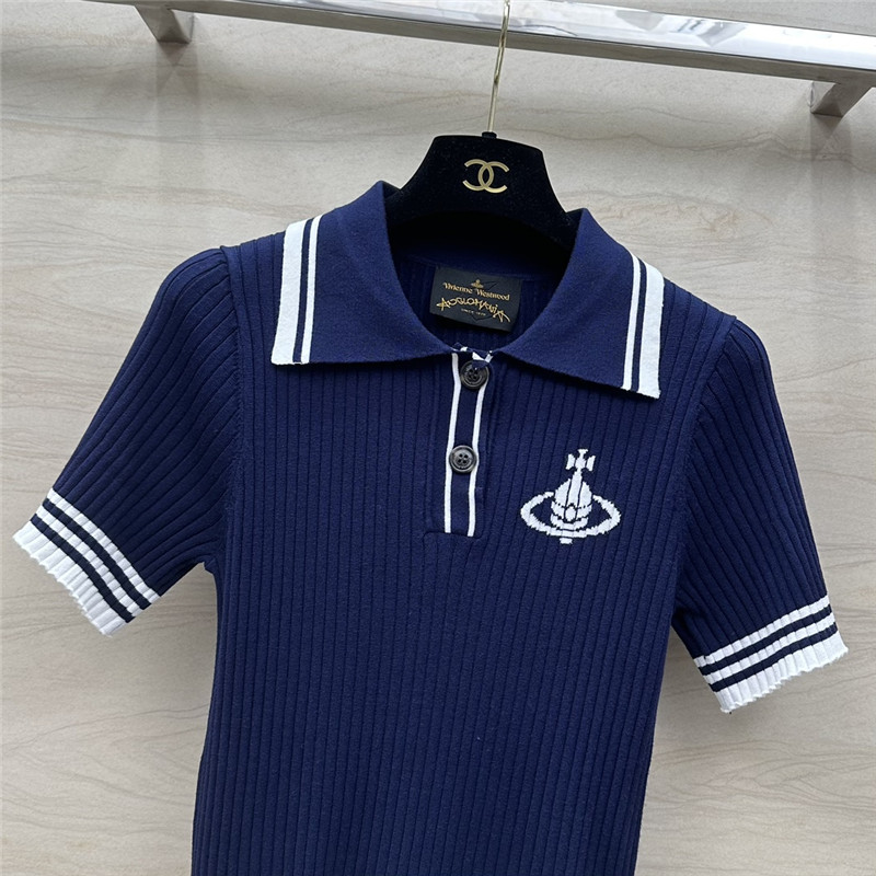 u1u1enne westwood polo collar top replicas clothes