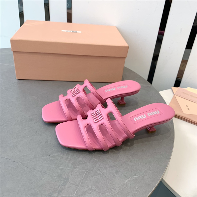 M1um1u hollow octopus low heel sandals replica shoes