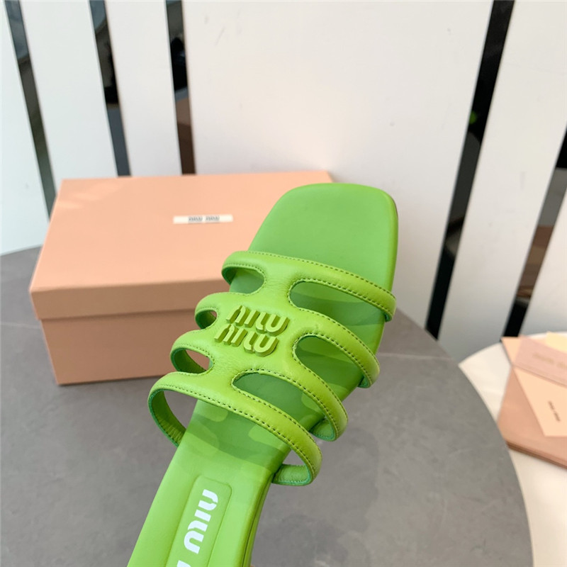 M1um1u hollow octopus low heel sandals replica shoes