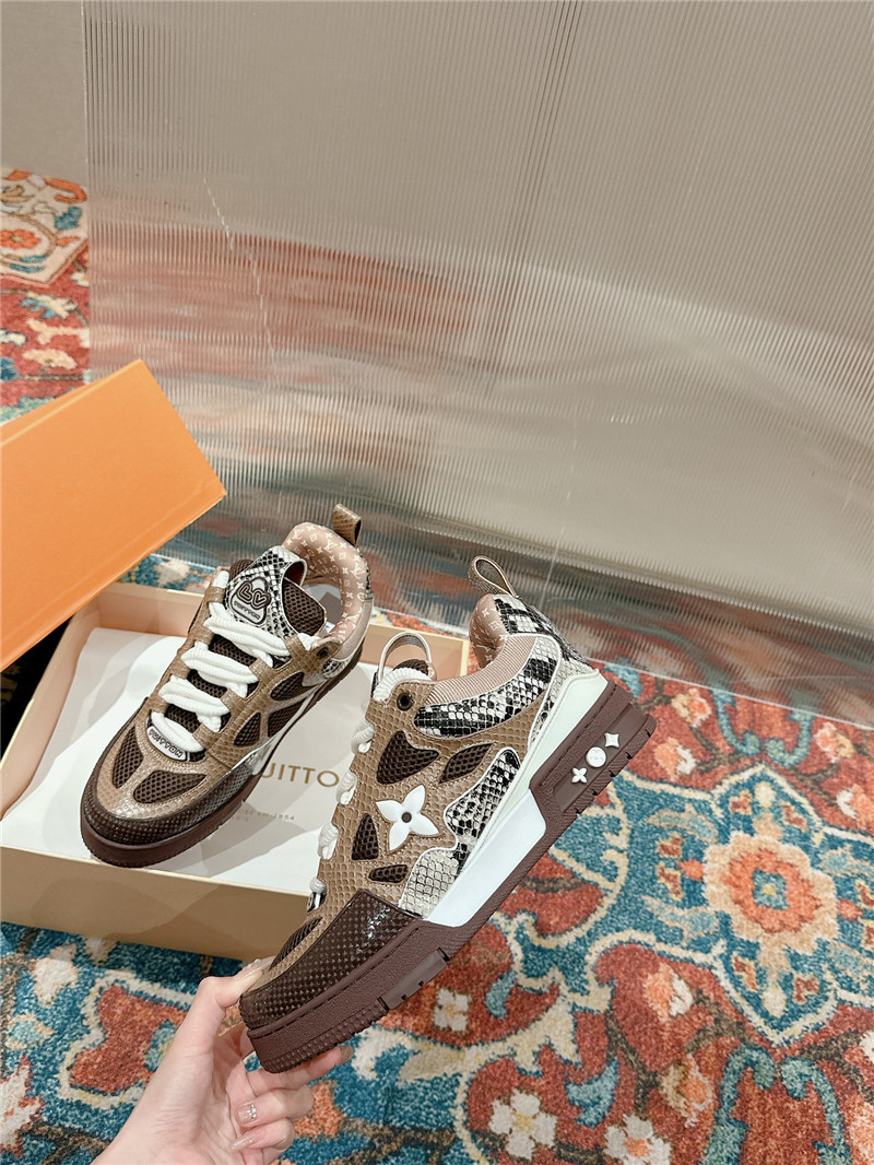 l0vis Vvtt0n lv women¡¯s brown skate trainers