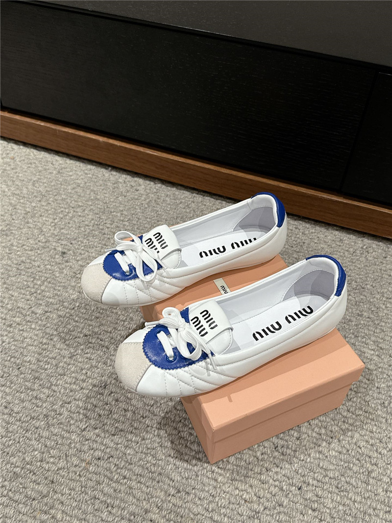 M1um1u flat bun shoes replica shoes