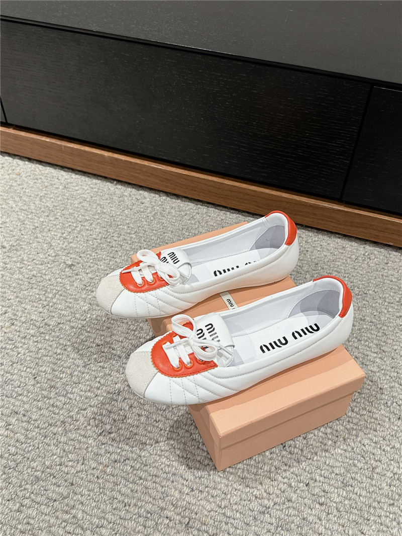 M1um1u flat bun shoes replica shoes