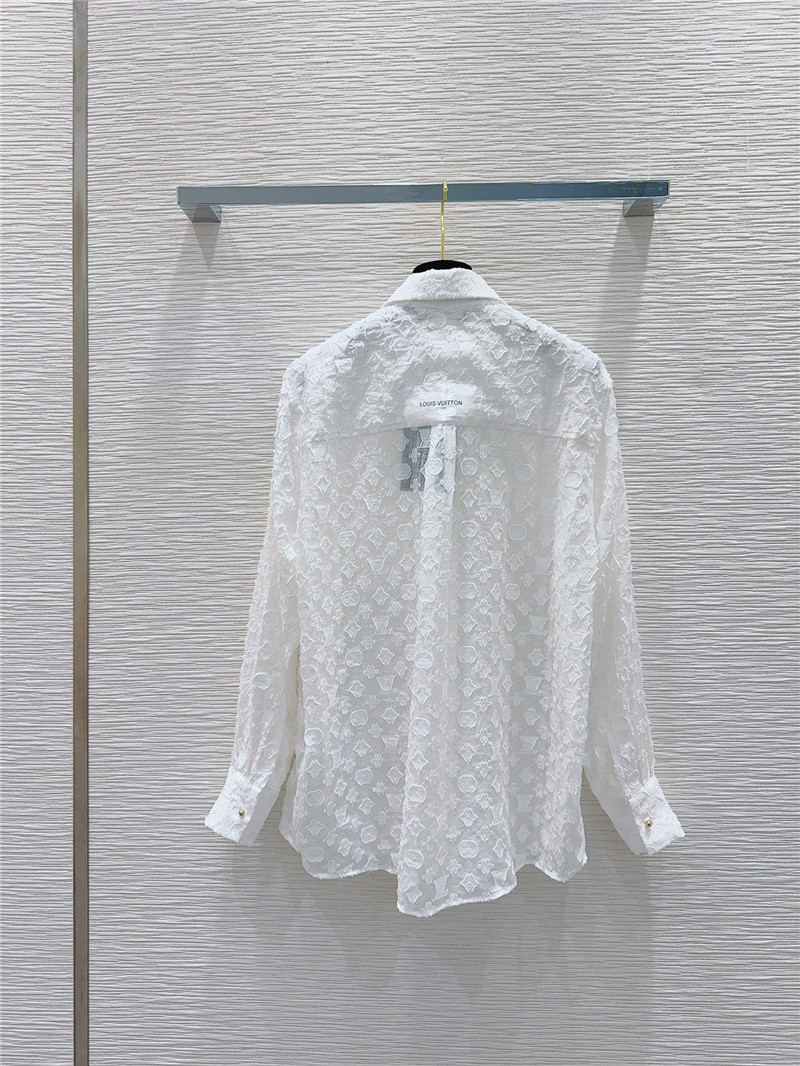 l0vis Vvtt0n lv semi-see-through shirt replicas clothes