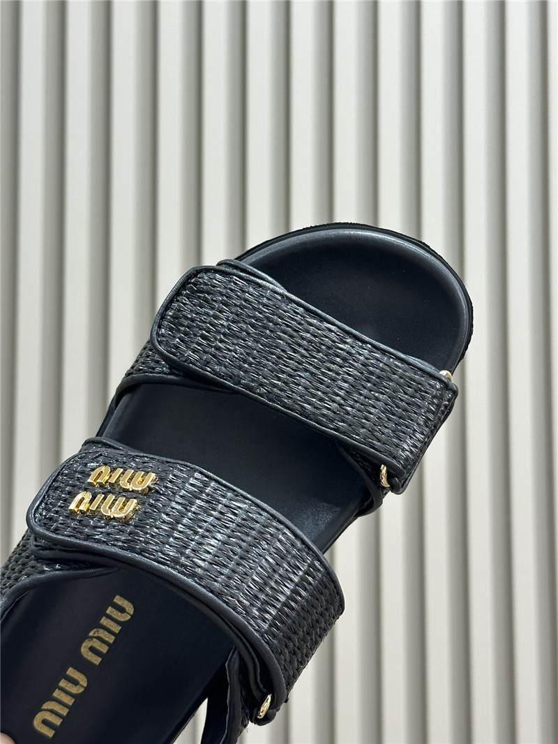 M1um1u woven sandals best replica shoes website