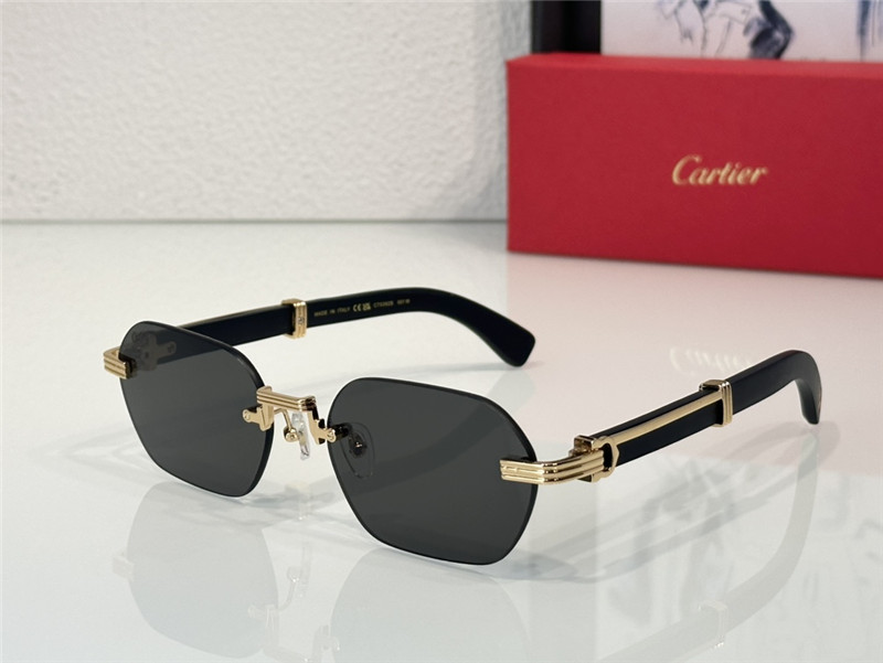 C a r t i e r new frameless wooden leg sunglasses