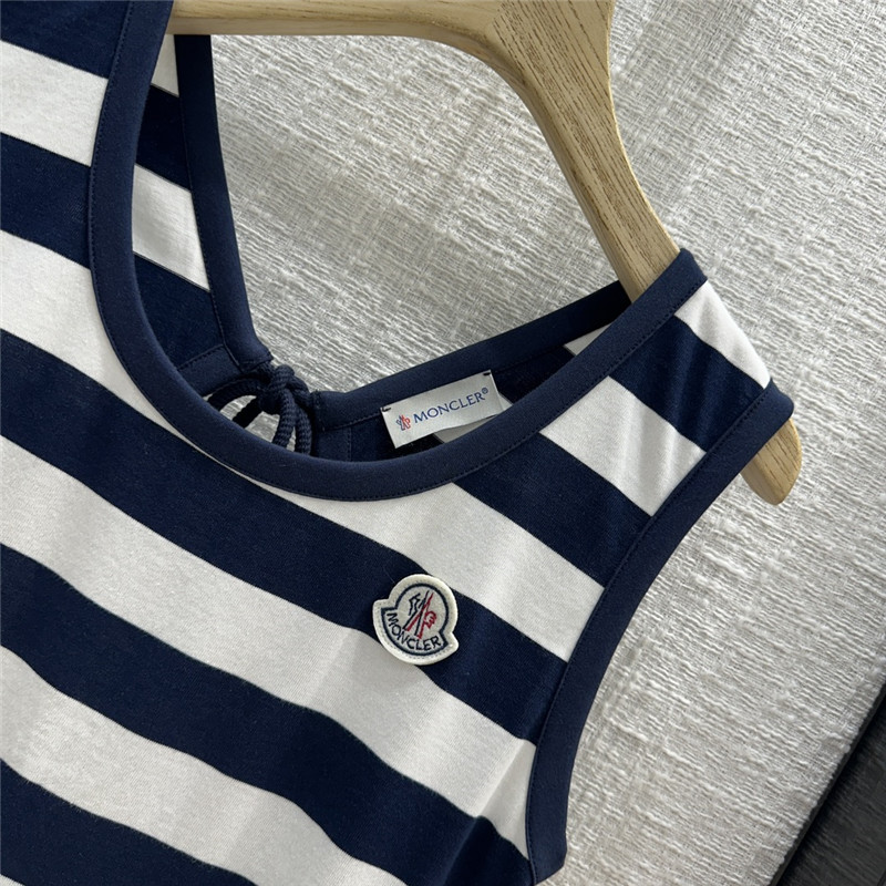 Moncler striped backless long skirt replica clothing