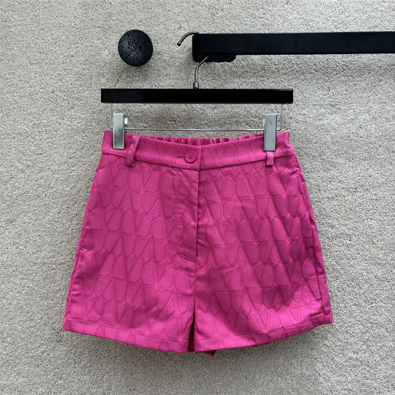 Va1e*ntin0 embroidered letter a line shorts replica clothing sites