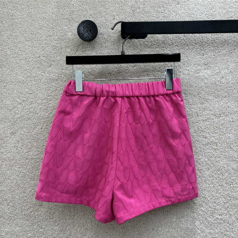 Va1e*ntin0 embroidered letter a line shorts replica clothing sites