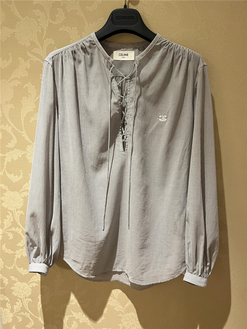 Ce1i*e new striped shirt replica designer clothes