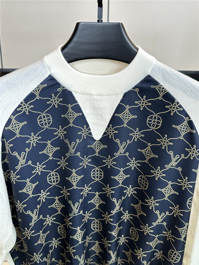 l0vis Vvtt0n lv color block knitted top replicas clothes