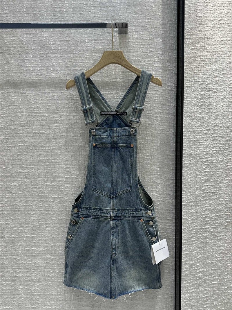 A1exa*der wang denim overalls dress replicas clothes