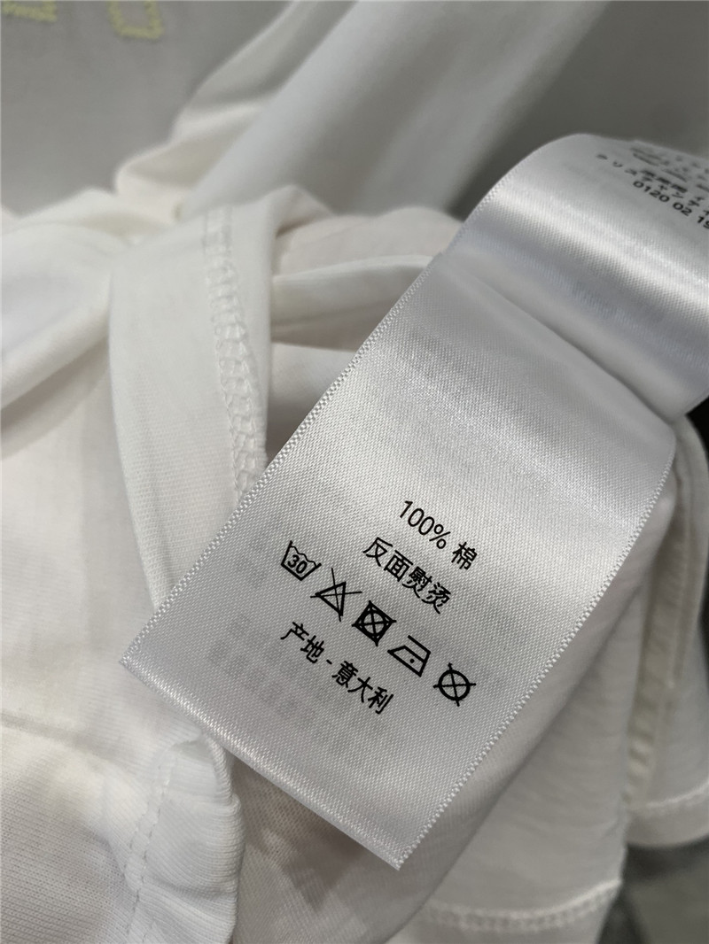 D10r embroidered letter short sleeve t-shirt replica clothes