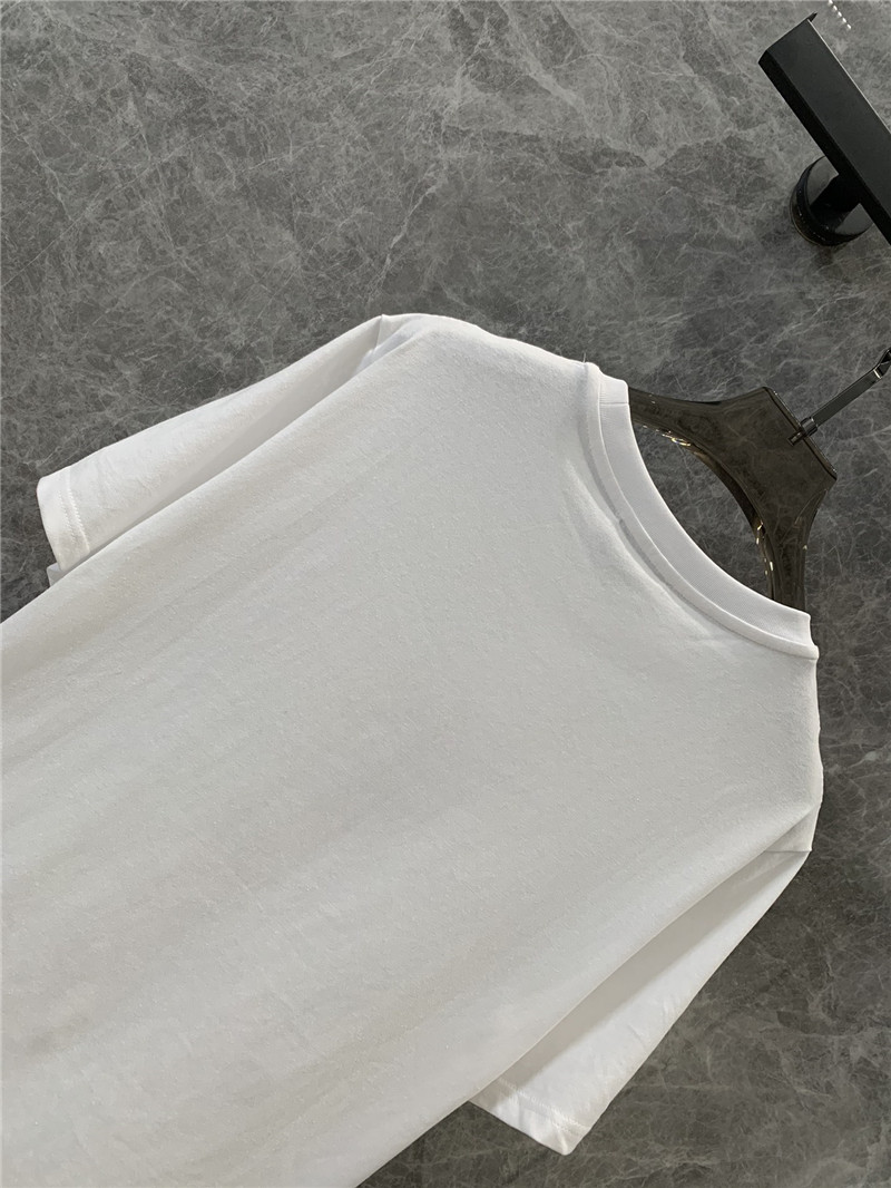 D10r botanical print round neck short-sleeved t-shirt replica clothing