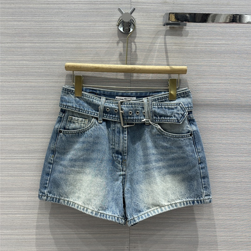 acne studios straight denim shorts cheap replica designer clothes
