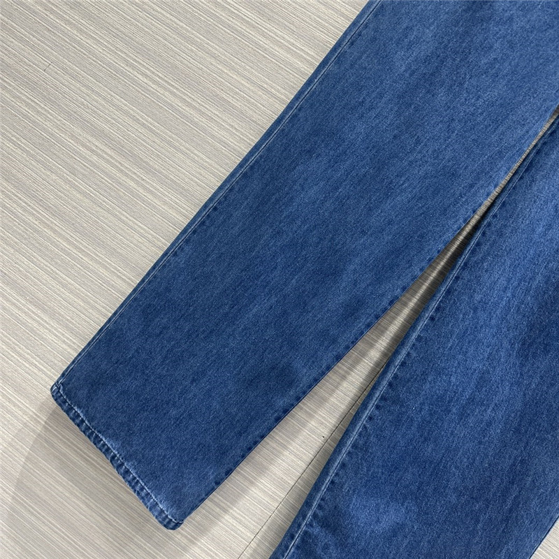 M1um1u denim mid-low-rise straight pants replica d&g clothing
