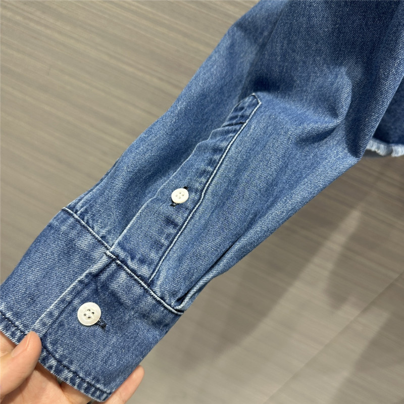 M1um1u denim short shirt replica designer clothes