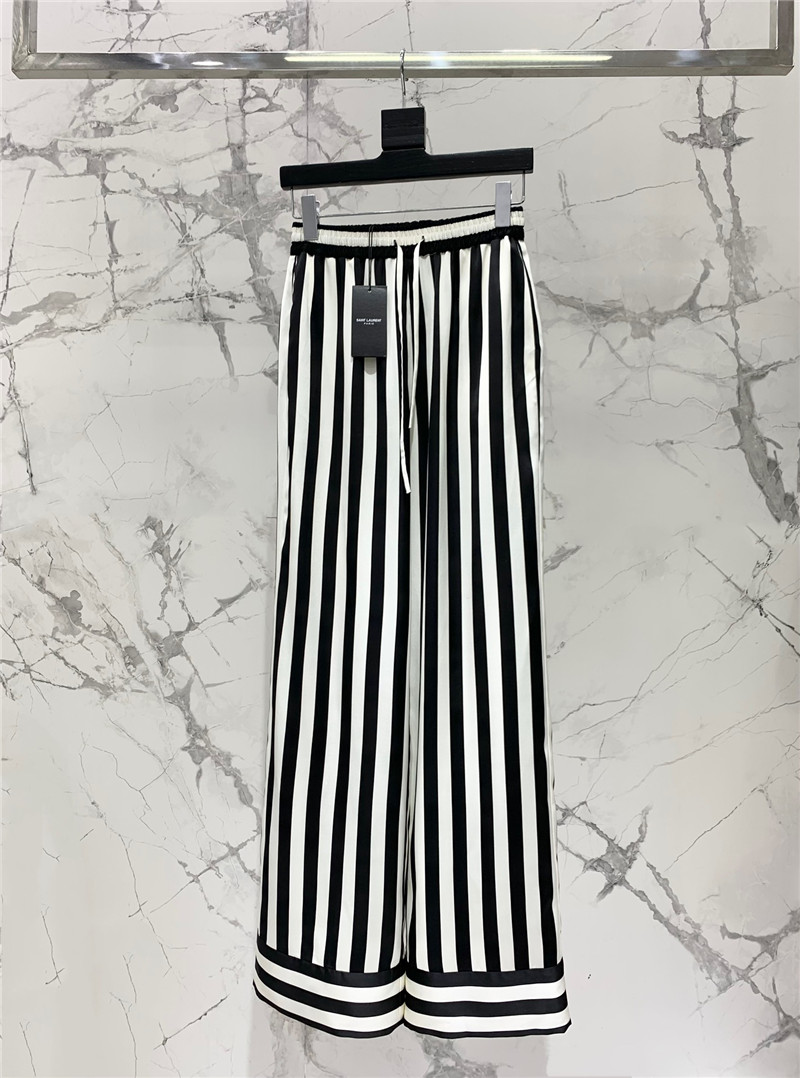 Y51 acetate satin wide leg pants replica d&g clothing
