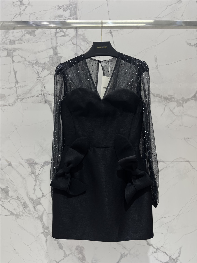 Va1e*ntin0 mesh waist dresscheap replica designer clothes