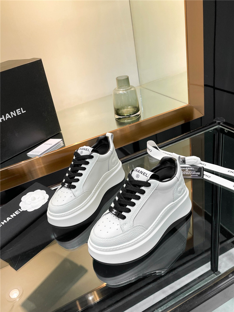Ch**el black platform sneakers