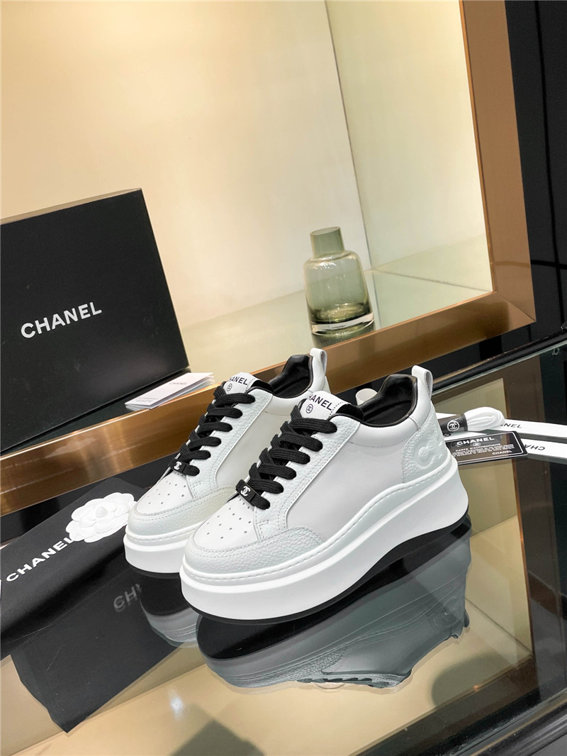 Ch**el black platform sneakers