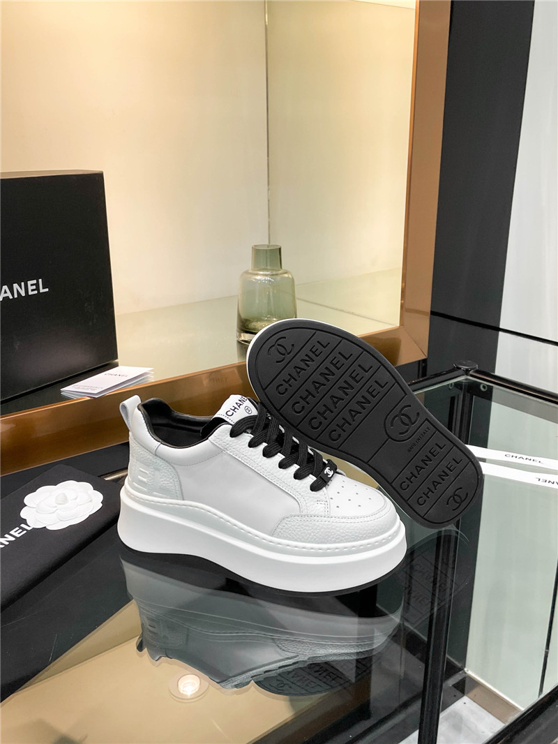 Ch**el black platform sneakers